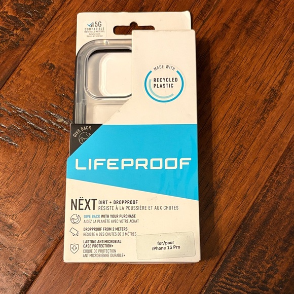 LifeProof NËXT iPhone 13 Pro Case - Clear and Black - Picture 1 of 2